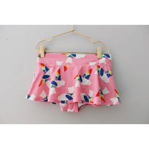 • HANNA ANDERSSON PINK MIX AND MATCH BIRD SWIM SKIRT BOTTOMS 10 •